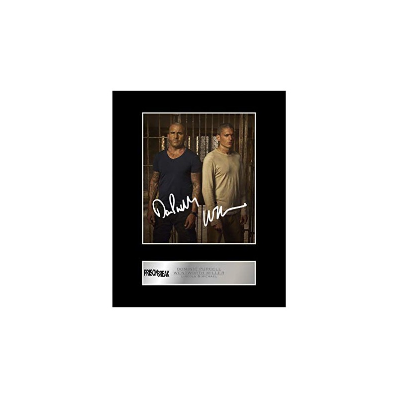 Dominic Purcell Lincoln Burrows Wentworth Miller Signed Mounted Photo Display