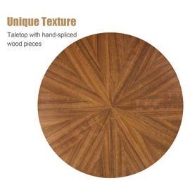 ZYBT Round Bar Table, Boho Bar Height Table, Bistro Table with Rattan Storage Shelf, High Top Table, Mid Century Cocktail Table, Counter Height Dining Table, Bar Tables, Small Pub Table