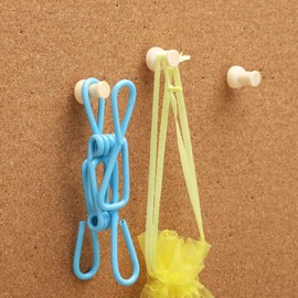 Wood Push pins 200 Pcs Thumb Tacks for Wall hangings corkboard Office or Home