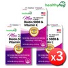 High-Concentration Max Biotin 5000 Vitamin C Brewer's Yeast 3 Bottles