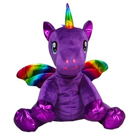 Cuddly Soft 16 inch Stuffed Luna The Purple Winged Unicorn. We Stuff 'em. You Love 'em!