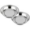 Pack of 2 Magnetic Bowls 100 mm Rubber Feet