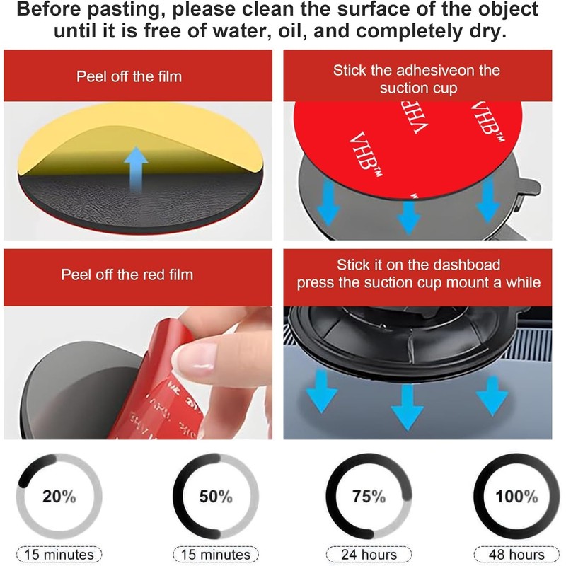 kinoco 20 x Extra Strong Round Double Sided Tape (50mm