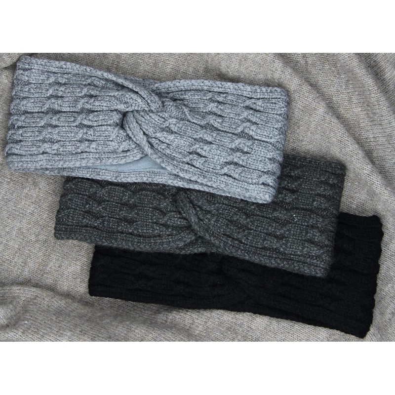 Headband Lined Warm Women's Hair Band, Twist Design with Soft