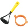 Shimomura Kougyou YP-212 Rice Burger Set, Dishwasher Safe, Orange