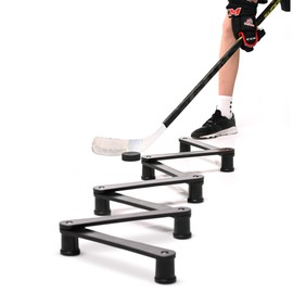 ACE HOCKEY Lightweight Stickhandling Training Aid - Snake 7, Equipment for Puck Control, Street Hockey Training, Reaction Time and Coordination, Durable, Portable and Adjustable