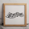 MAGJUCHE Jumping Music Notes Stencil 12 Inches, Reusable Musical Stencil