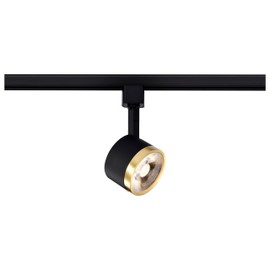 Nuvo TH645 12W LED Round-Style Track Head, 36-Degree Beam, Black and Brushed Brass