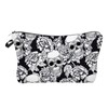 Skull Makeup Bag - Skull Printed Waterproof Womens Makeup Bag
