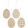 Papierdrachen 12 Wooden Easter Pendants – Reusable Easter Decoration 7