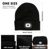 CENSGO Unisex Hat with Light, USB Rechargeable LED Headlamp Beanie,