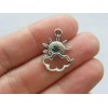 Fashion Jewelry HAPPY FACE SUN CLOUD charm pendant 24" 925
