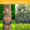 Solar Palm Tree Lights Outdoor Warm Light 3000K, Solar Spotlights