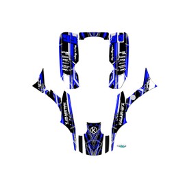 Kalair GFX Graphics Kit for Honda TRX 300EX (1993-2006) Swift Series Blue 16 Mil-ATV UTV Dirt bike stickers,Quad dirtbike racing decal automotive motocross accessories no plastics