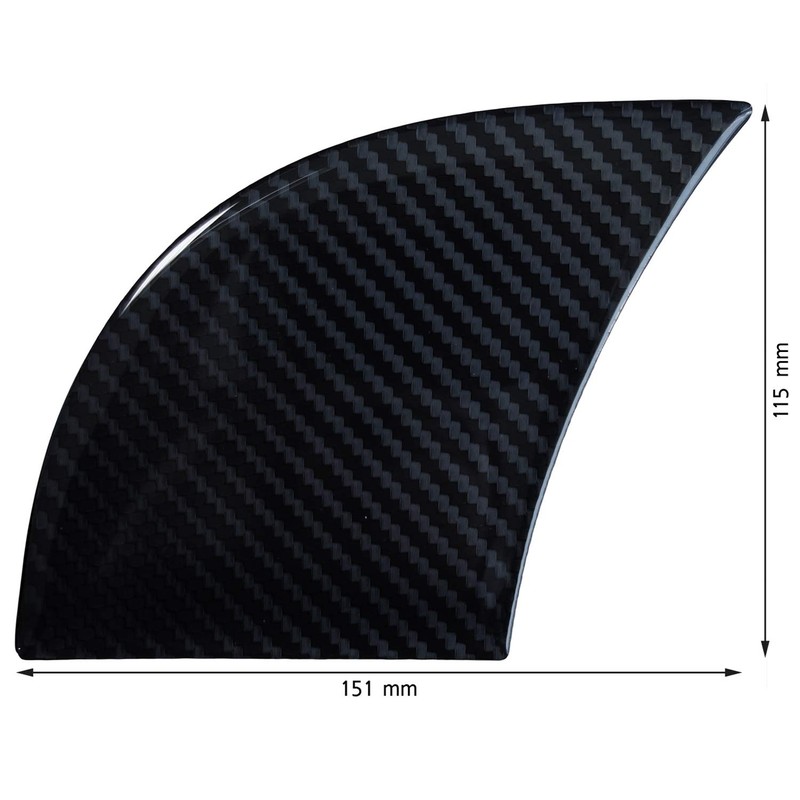 BIKE-label 810072-VA Side Tank Pad Motorcycle Sticker Carbon Black Look