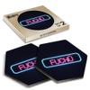 2 x Hexagon Coasters - Neon Sign Design Fuchū City