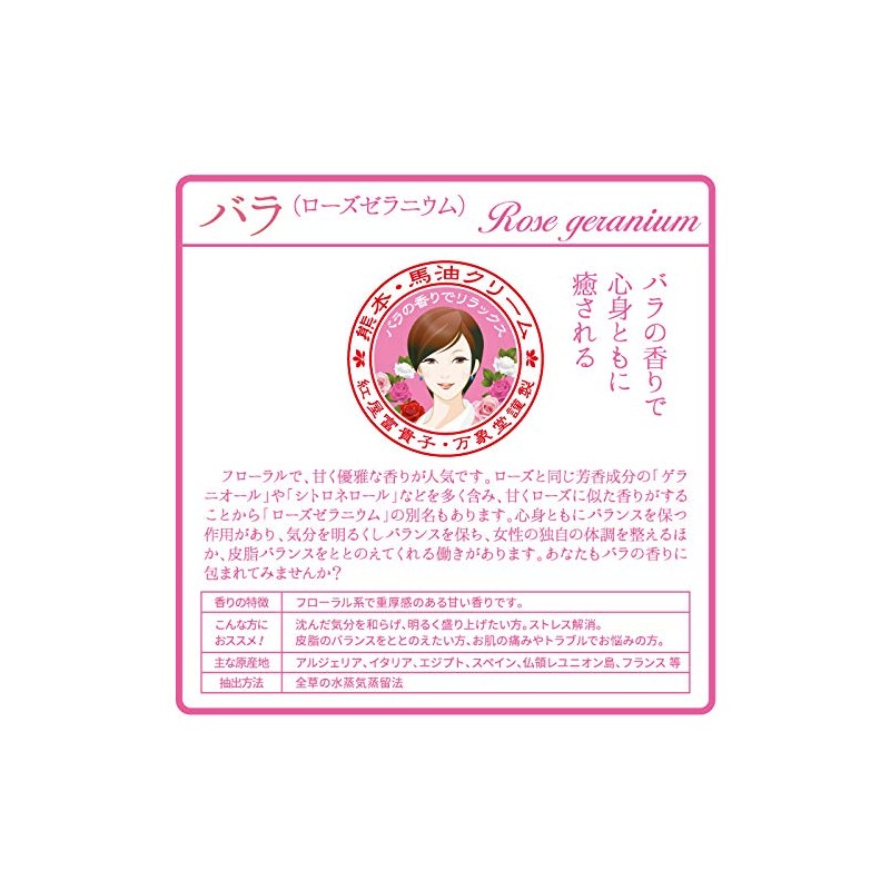 Manshodo Horse Oil Cream, 1.1 oz (30 g), Rose, Hand