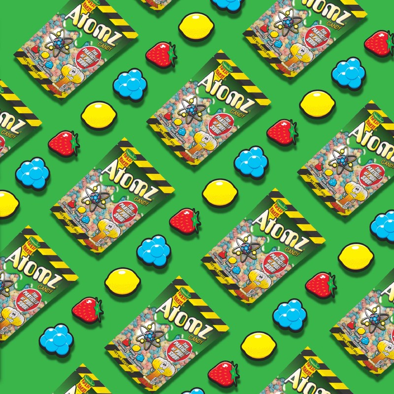 TOXIC WASTE - Atomz - Sour, Tangy, Chewy Candy -