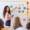 Reusable Magnetic Sticky Notes,3”x3”,24Pack,Dry Erase Magnets Magnetic Labels,Bright Colors Magnet