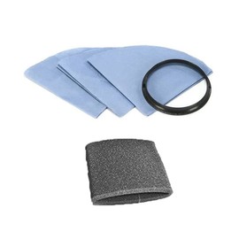 MaxLLTo 3 Pack Replacement 901-07 905-85 9010700 9058500 901-07-00 Vacuum Bags With Filter and Ring for Shop-Vac QS60A QS30A QS20A QPV10.5B QPV10.5 QPS20 5015 3332.5A 3150 2015A 2010 2010A 2015