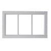 Shed Window 10x18 White - Fixed Design with Durable Tempered