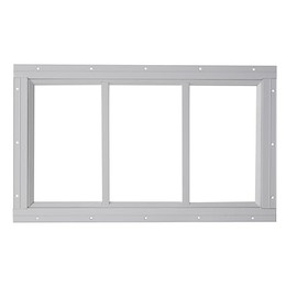 Shed Window 10x18 White - Fixed Design with Durable Tempered Glass