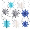 SULOLI Christmas Snowflake Hanging Swirls Decoration, 26 Pieces 3D Snowflake