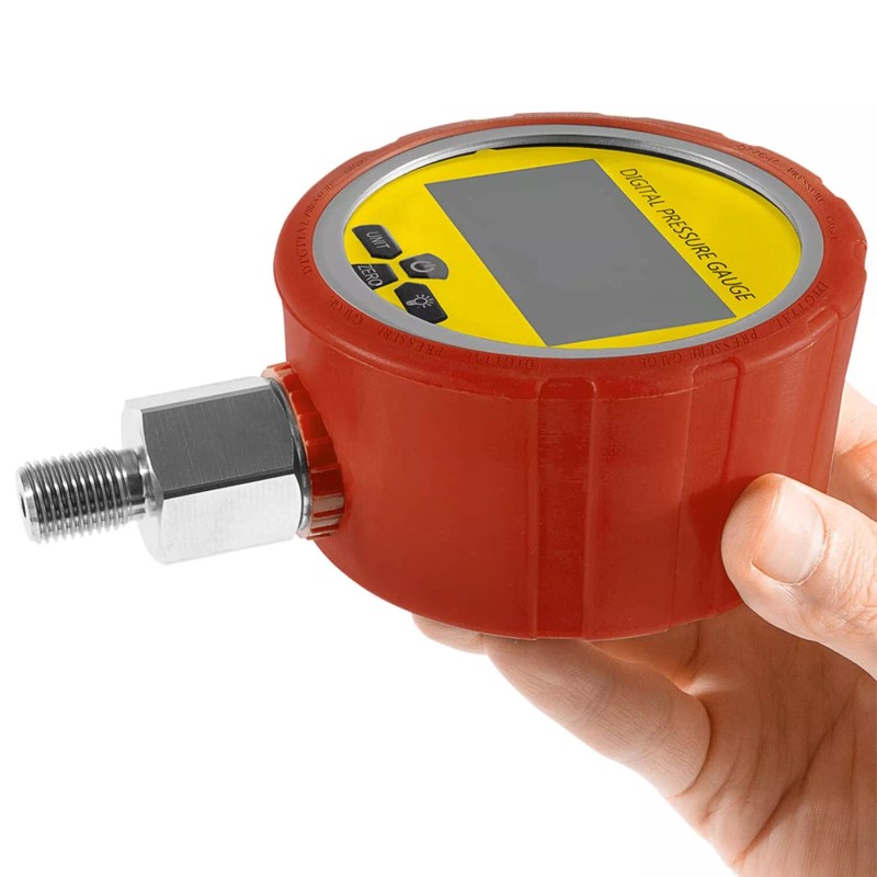Unbranded Digital Hydraulic Pressure Gauge 10000 PSI/700BAR with 1/4-Inch NPT