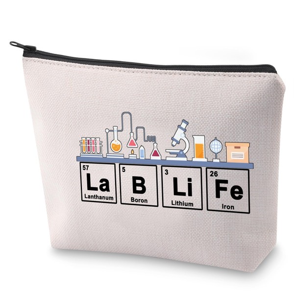 Laboratory Technician Cosmetic Bag Microbiology Gift Lablife Makeup Bag Chemistry