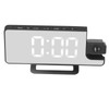 Projection Alarm Clock LED Digital Mirror Alarm Clock Rechargeable 6