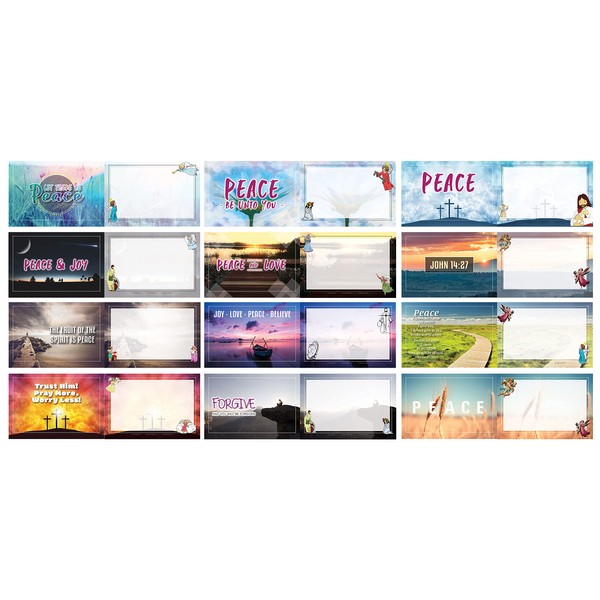 NewEights Peace Be Unto You Greeting Postcards (36-Pack) - Church