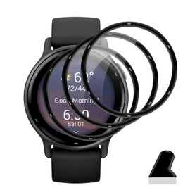 Garmin Vivoactive5 Film 3 Piece PET Composite Carbon Fiber High Transmittance Compatible Garmin Vivoactive 5 Protective Film 3D Curved Surface Cover Compatible Vivoactive 5 LCD Protective Film Scratch