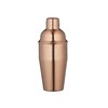 BarCraft Copper Effect Cocktail Shaker with Strainer in Gift Box,