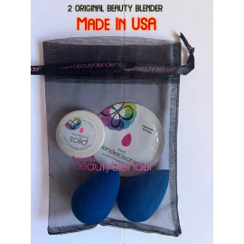 Beautyblender ORIGINAL BEAUTYBLENDER® SAPPHIRE SKY Makeup Sponge & solid cleanser 2 pieces