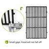 Hongso 7638 17.5" Polished Porcelain Cast Iron Grill Grates Replacement