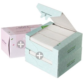 Large capacity embossing cotton pads 300 sheets / 대용량 엠보싱 화장솜 300매x3박스(총900매)순면 100% - 4.엠보 2개+소프트1개