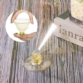 50 Pack Plastic Martini Glasses, 5 oz/150ml Cocktail Cups, Plastic Margarita Cups Dessert Shot Glasses Perfect for Wedding, Party