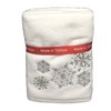 Enchante Home 2 Enchante Home Silver Embroidered Rhinestone Snowflake Hand