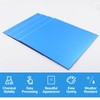 Frddiud 4 Pcs Blue Mirror Acrylic Sheets, 11.8 x 11.8