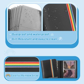 Yinke Polaroid Go 9035/9071/9070 Instant Camera Case with Photo Album, Hard Protective Case Children's Camera Travel Bag Cover -Gift for Christmas ,Birthday Party(Black Colour Combination)