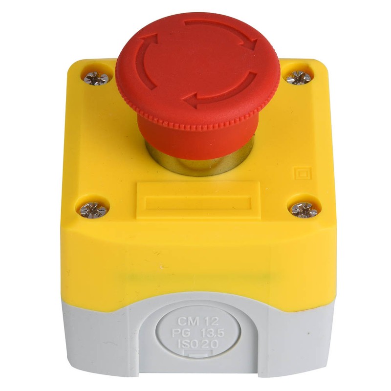 Red Sign Emergency Stop Push Button Switch IP65 Waterproof SP