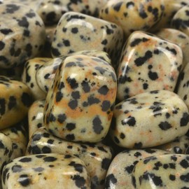 Justinstones 100 Grams Small Dalmatian Jasper Tumbled Stone Specimen Collection Pocket Worry Healing Crystal Reiki Home Decorations