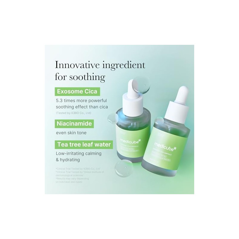 MEDICUBE Exosome Cica Ampoule serum calmante para rostro con Centella