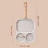 Nonstick Egg Pan Egg Frying Pan 3 Section Square Grill