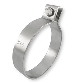DIN Clamp Stainless Steel Solid Clamp Pipe Clamps from 30.2 - 124.5 mm (124.5 mm - 4.90 Inches)