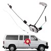 GrteRokky Door Latch Assembly w/cable Rod compatible for 1992-2014 Ford
