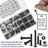 FandWay 900Pcs Bolts and Nuts Set,M2 M2.5 M3 Countersunk Machine