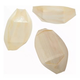 Comecializadora Sesuconsa Barquillas Recipiente Hojuela De Pino 9x6x1.5cm Pack 100pz