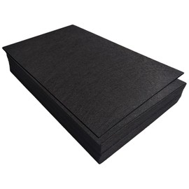 Stiff Felt Sheets, 32 Pcs Felt Fabric, 7"×11.3" Color Felt for Crafts, Craft Felt Square for Sewing (Black)
