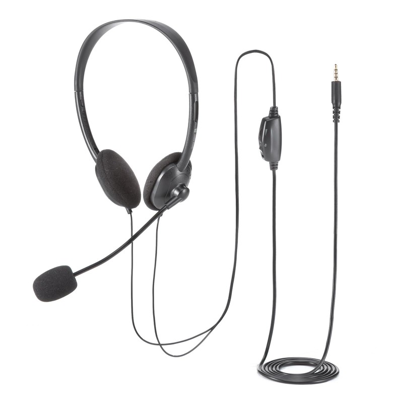 Sanwa Supply MM-HS408BK 4 Pole Compatible Headset